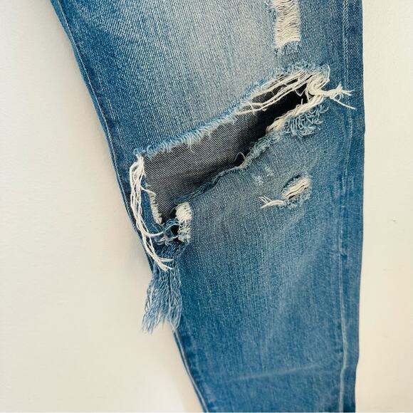 MADEWELL Perfect Vintage Jean Distressed Blue Wash Denim Jeans Straight Leg 28 - Picture 7 of 9